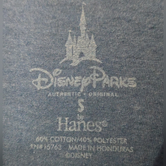 Authentic Disney Blue Mickey Mouse Graphic T-Shirt - Picture 3 of 3